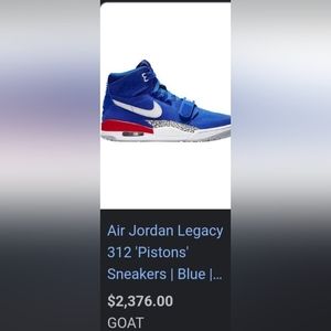 Jordan Legacy Pistons 312  size12